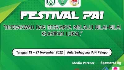 Besok HMPS PAI IAIN Palopo Gelar Kegiatan Festival PAI, Berikut Cabang Lombanya