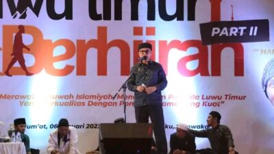 Dipadati Ribuan Warga, Bupati Sambut Kedatangan Hanan Attaki di Luwu Timur Berhijrah