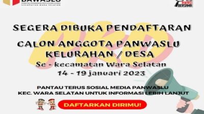 Panwaslu Wara Selatan Bakal Buka Pendaftaran Calon PKD, Ini Syaratnya