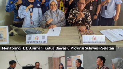 Panwascam Sabbang, Terima Kunjungan Komisioner Bawaslu Provinsi Sulawesi Selatan