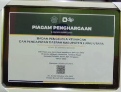 Direktorat Jenderal Pajak Beri Penghargaan BPKPD Luwu Utara Pada Ajang Gala Dinner With Tax Payer