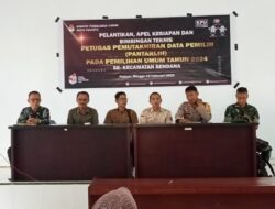 Pantarlih se-Kecamatan Sendana Resmi Dilantik, Camat Sendana Imbau Bekerja Sesuai Aturan