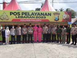 Bersama Wakapolres dan Bhayangkarika, Kapolres Palopo  Lakukan Pengecekan Pos PAM Lagota