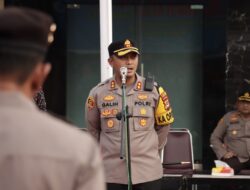 Siap Amankan Malam Takbiran dan Shalat Id 1444 H, Kapolres Luwu Utara Lakukan Pengecekan Pasukan