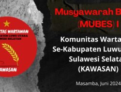 Komunitas Wartawan Se-Luwu Utara Sulawesi Selatan Akan Gelar Mubes Pertama