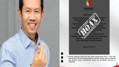 Beredar Luas di Sosial Media Surat Himbauan Terbuka Bawaslu RI Soal Ijazah Trisal Tahir, Hoax