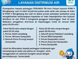 Gangguan Layanan Air di Palopo, Perumda TM Lakukan Penggiliran Distribusi