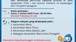 Pengumuman Gangguan Layanan Distribusi Air Perumda Tirta Mangkaluku