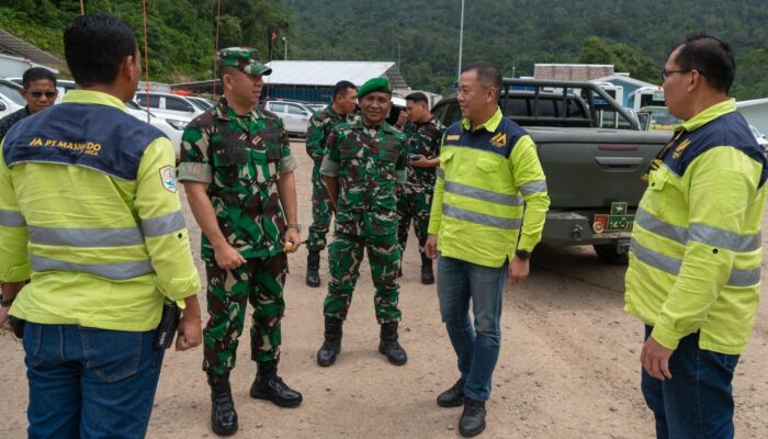 Danrem 141/TP Tinjau Proyek Tambang Awak Mas, Tekankan Kolaborasi Lintas Sektor