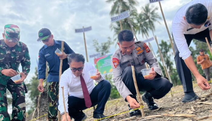 Dukung Ketahanan Pangan Nasional, Polres Luwu Utara Gelar Penanaman Jagung Serentak Kuartal III