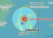 Gempa Magnitudo 6,0 Guncang Barat Daya Poso, Terasa Hingga Sulsel