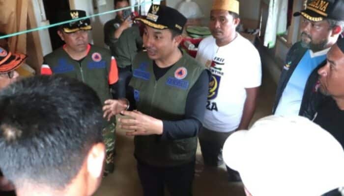 Bupati Luwu Utara Tinjau Lokasi Banjir di Desa Lembang-lembang