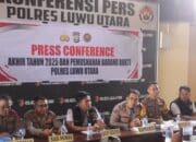 Gelar Konferensi Pers Di Akhir Tahun, Polres Luwu Utara Musnahkan Puluhan Ribu Obat Daftar G dan Sabu